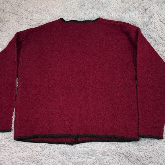 Vintage Woolrich Sweater Womens M Wool Cardigan Comfort Cozy Preppy Button Up - Picture 2 of 9